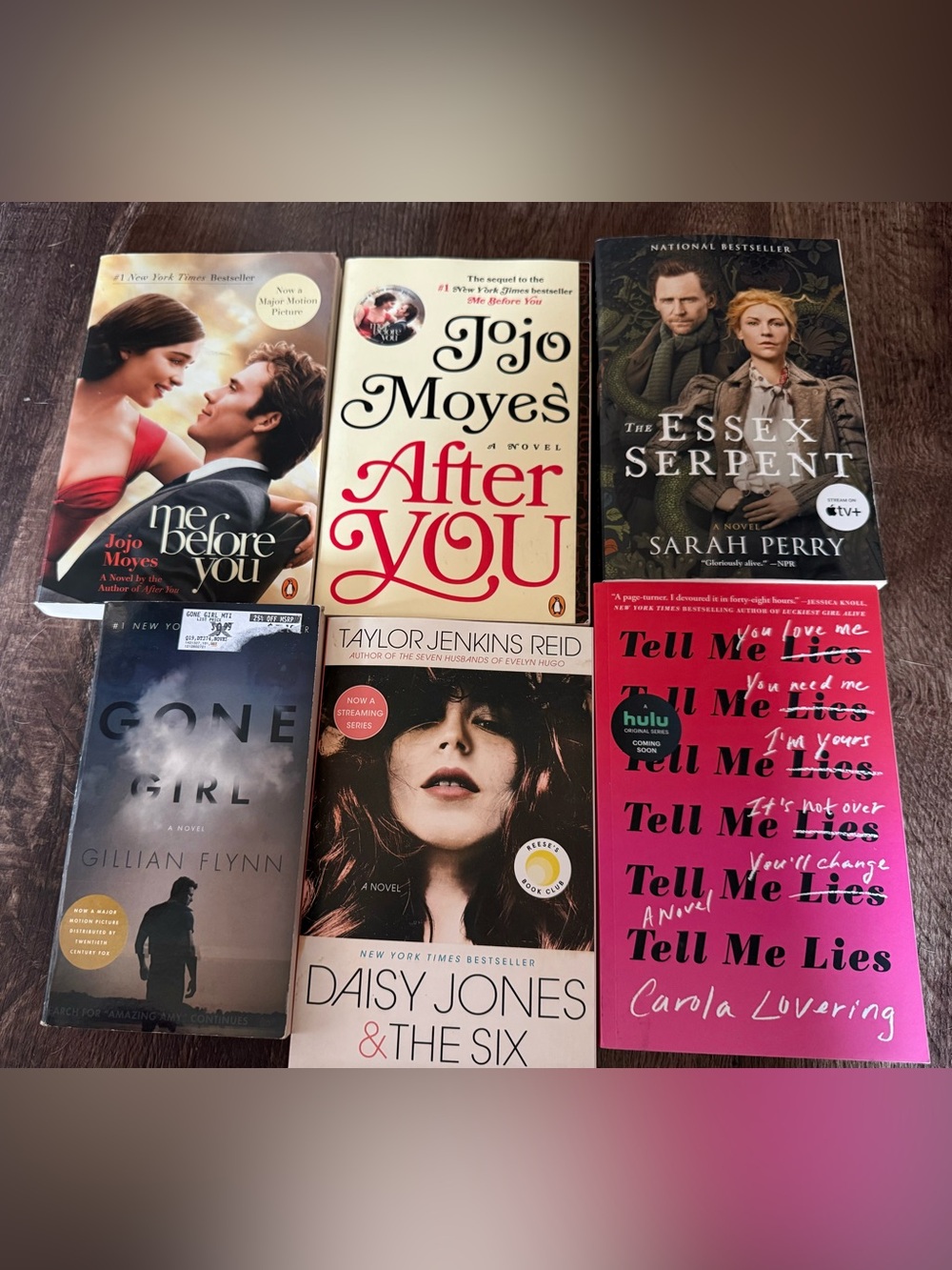 Assorted Fiction Paperback Book Lot - Mixed Colors